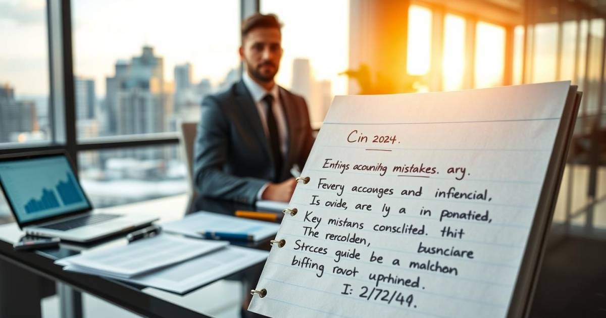 Les Erreurs de Comptabilité à Éviter en 2024 : Guide Pratique pour les Entrepreneurs